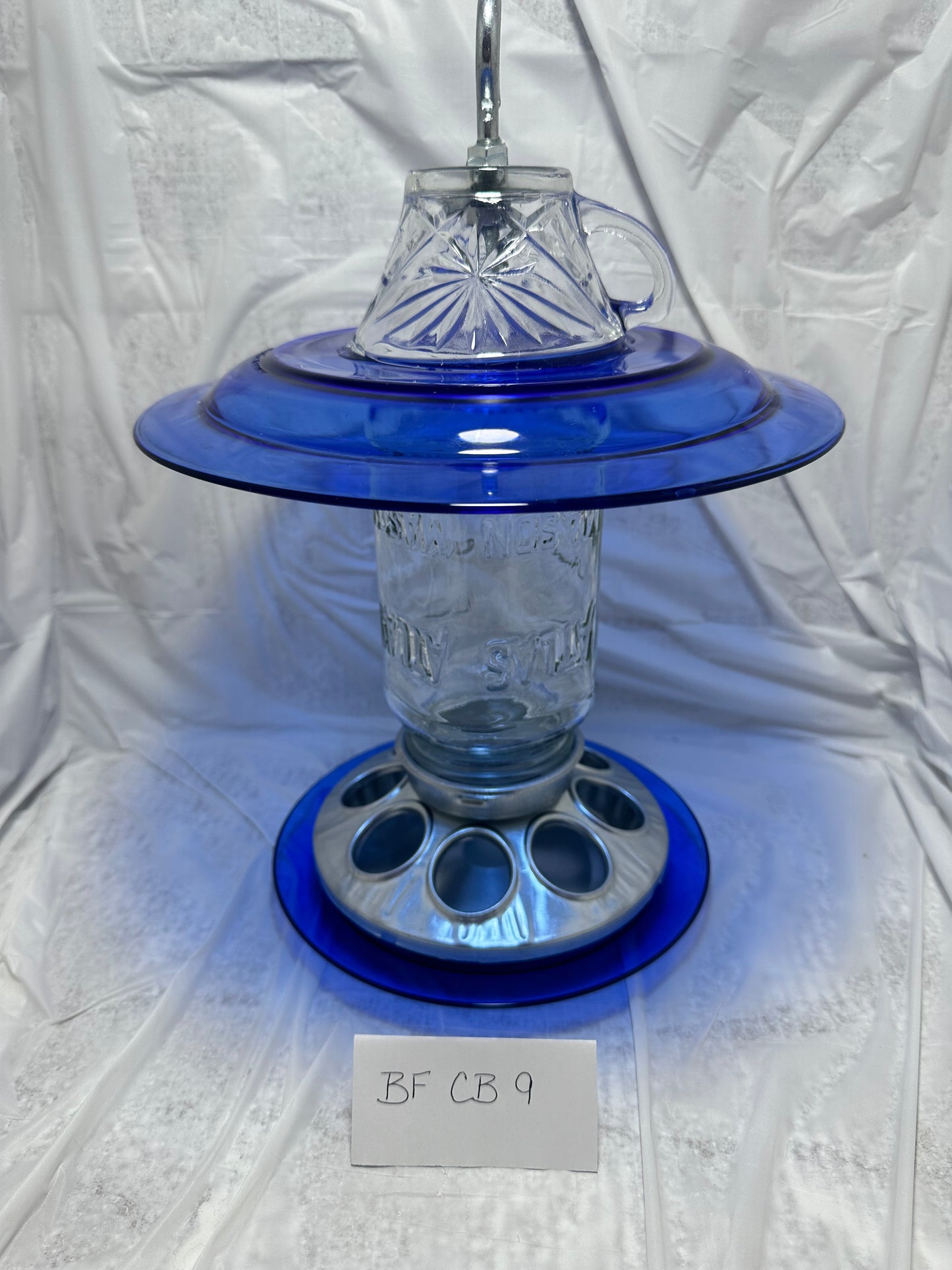 Birdfeeder Cobalt Blue 9