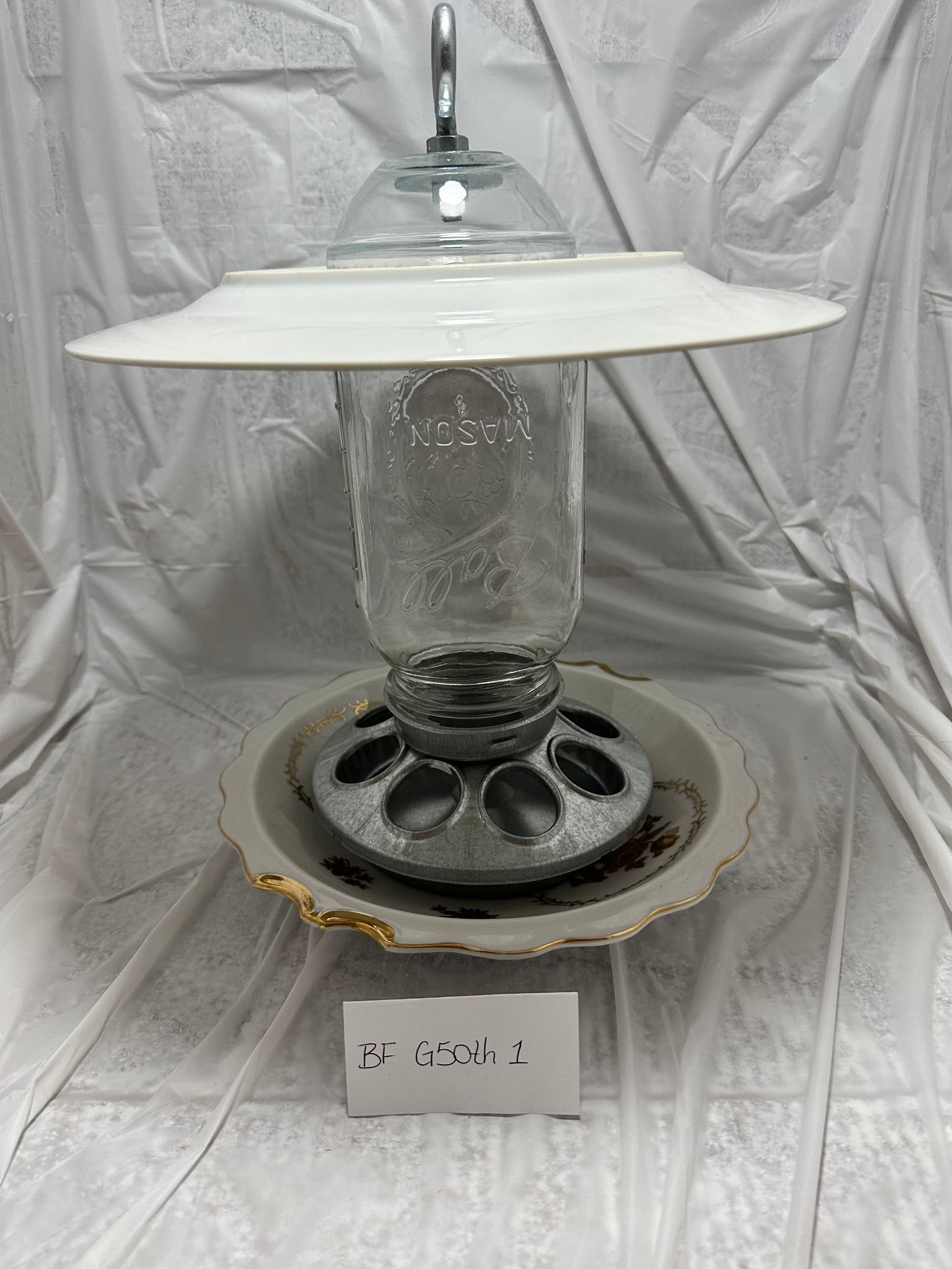 Birdfeeder Golden 50th Anniversary 1