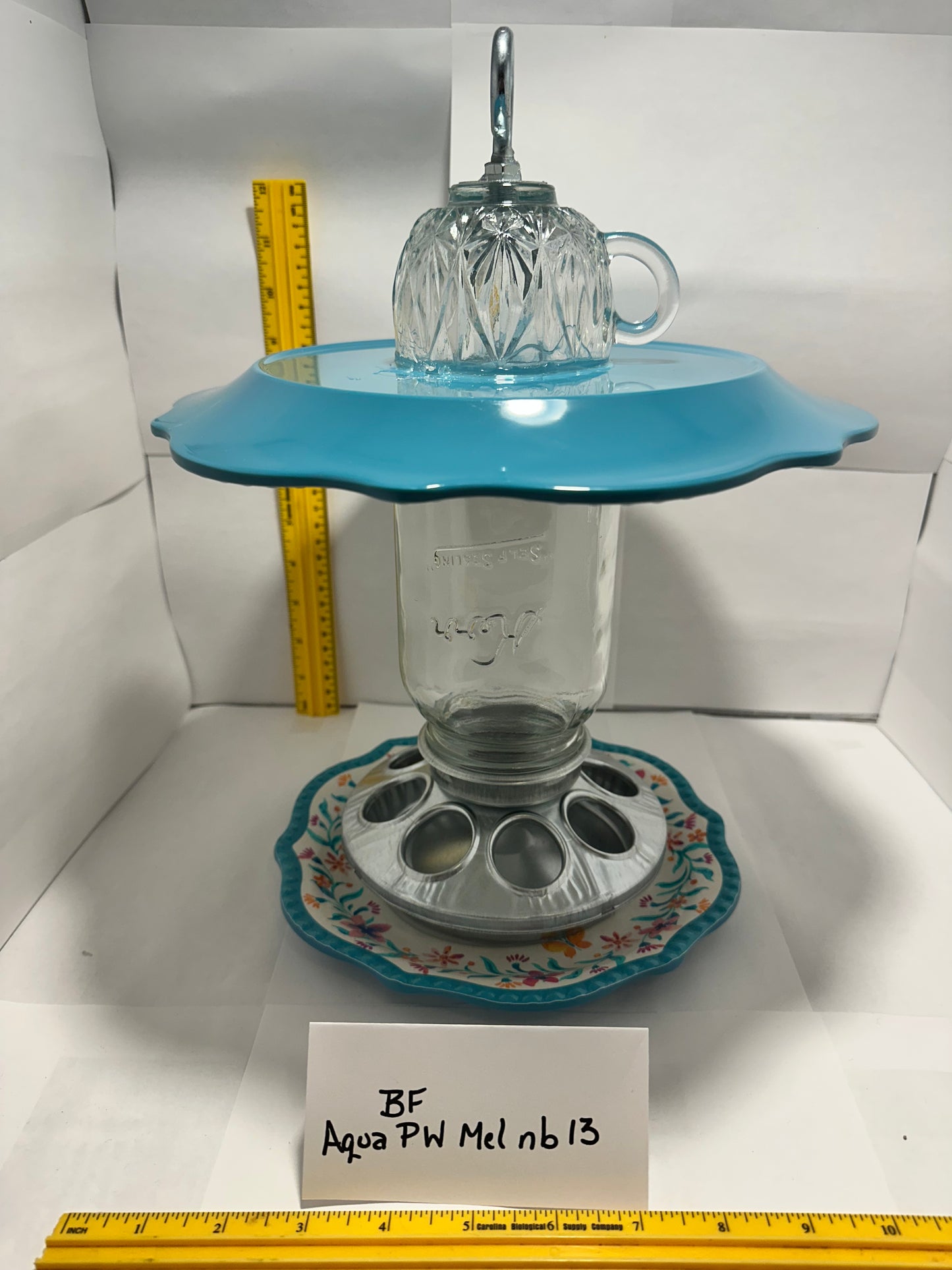 Birdfeeder Aqua PW Mel w/out bottom 13