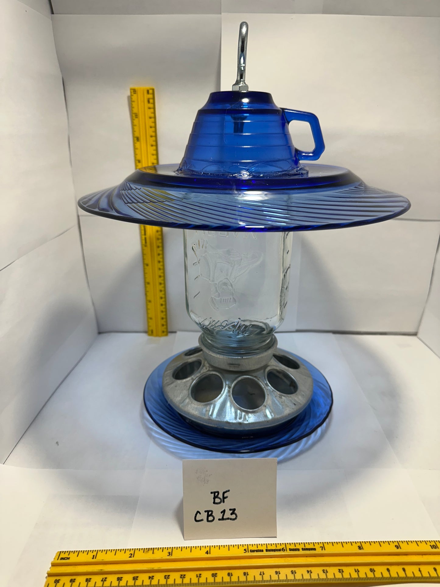 Birdfeeder Cobalt Blue 13