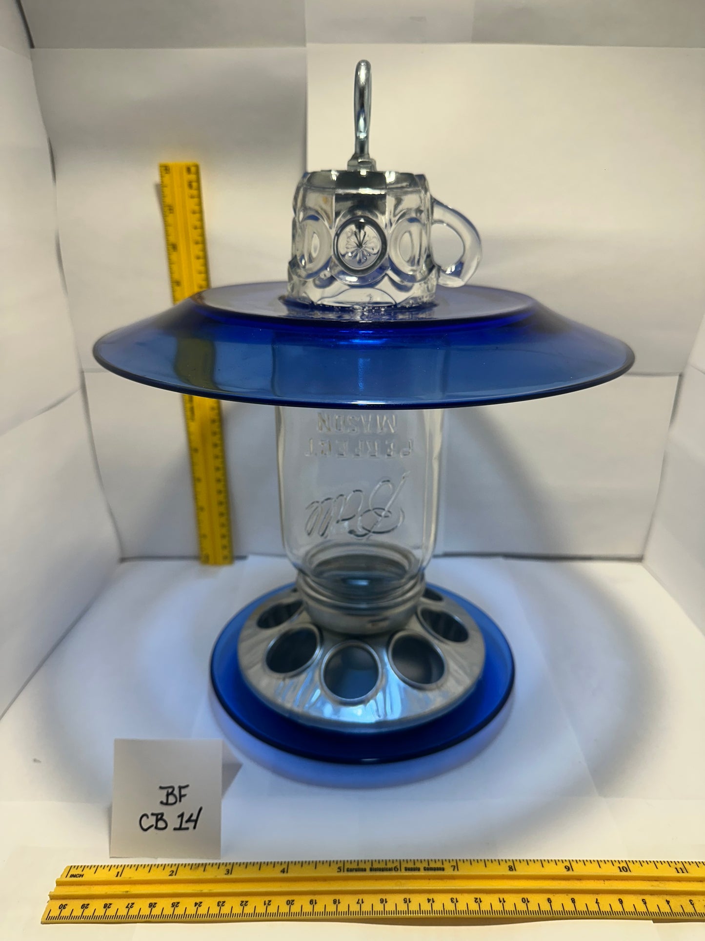 Birdfeeder Cobalt Blue 14