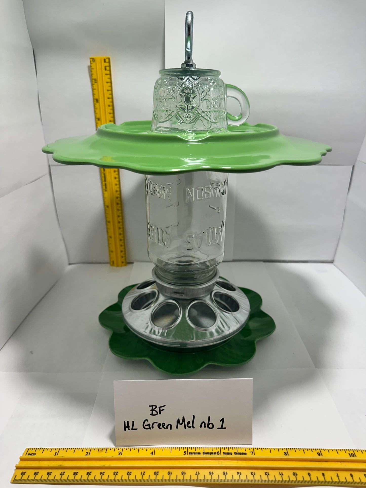 Birdfeeder HL Green Mel w/ no bottom 1.1