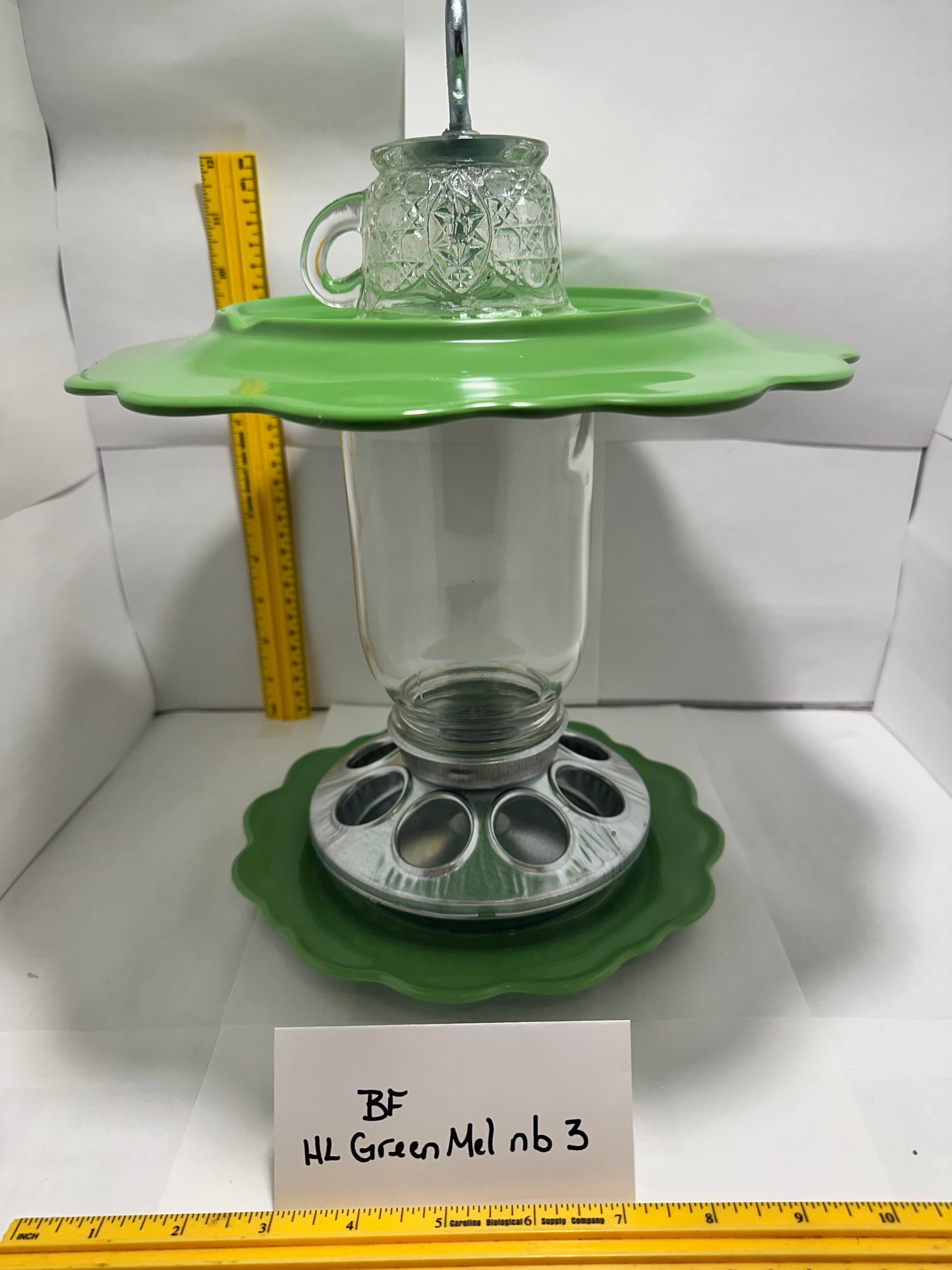 Birdfeeder HL Green Mel w/ no bottom 3