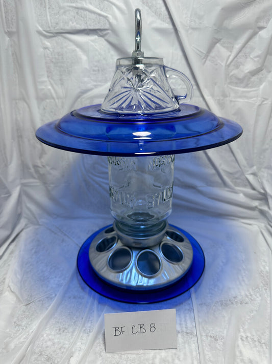 Birdfeeder Cobalt Blue 8