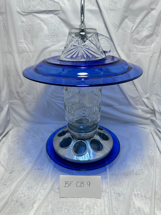 Birdfeeder Cobalt Blue 9