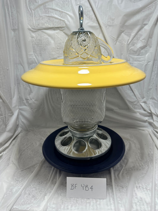 Birdfeeder Yellow & Blue 4