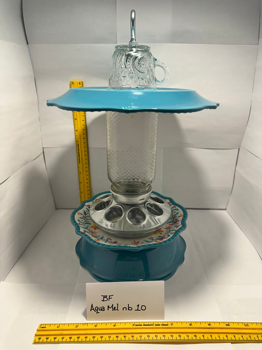 Birdfeeder Aqua Mel w/bottom 10