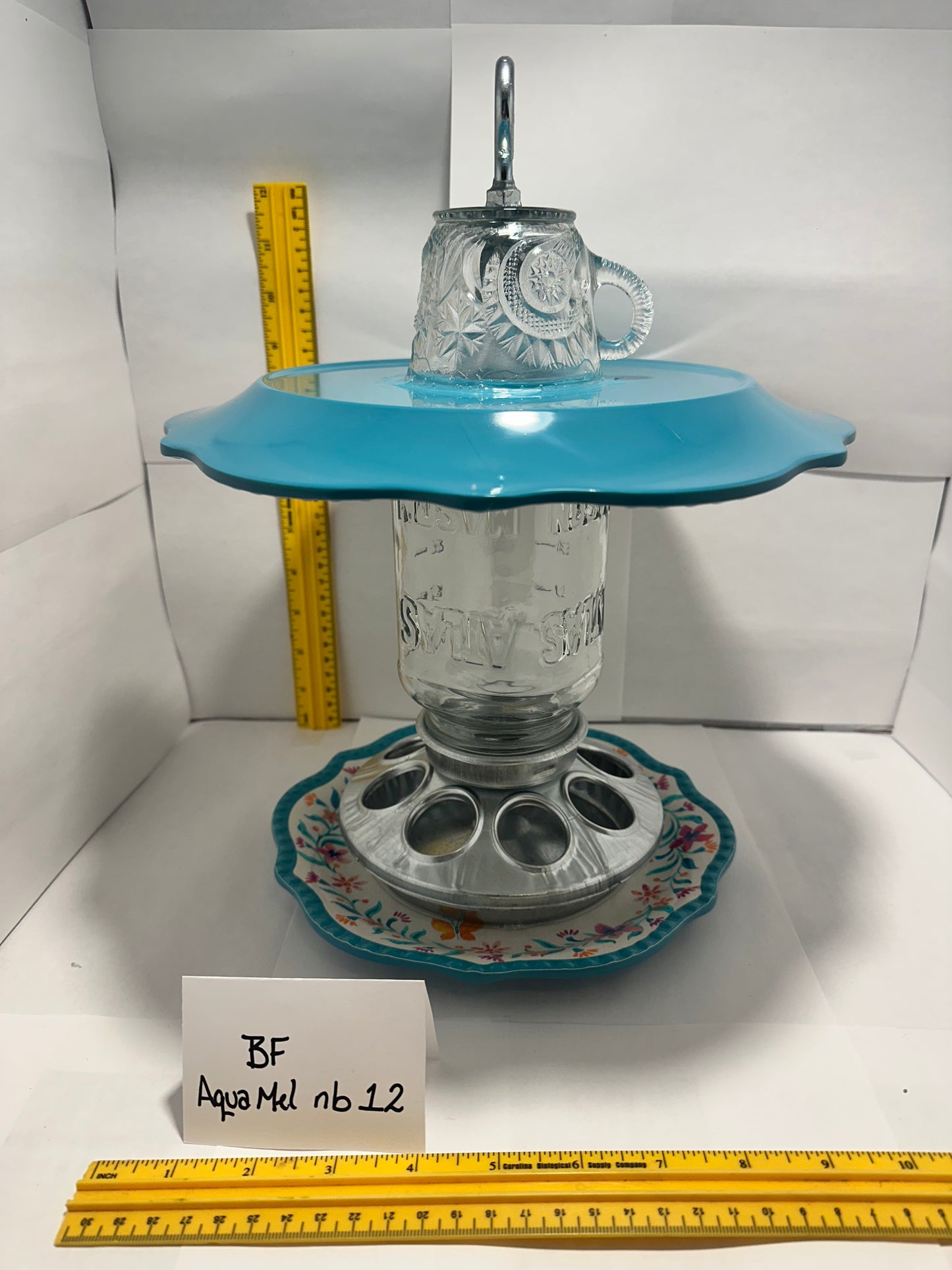 Birdfeeder Aqua Mel w/out bottom 12