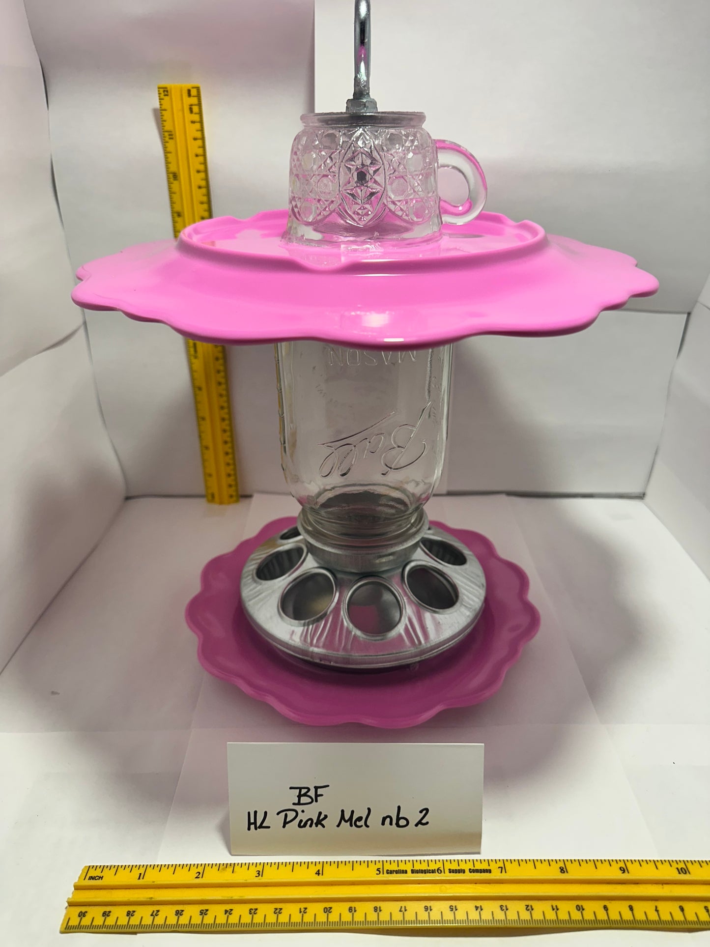 Birdfeeder HL Pink Mel w/ no bottom 2
