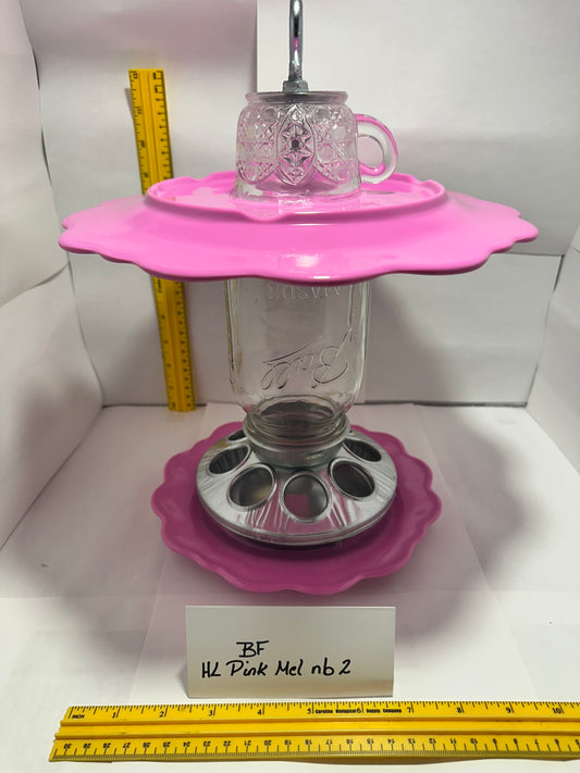 Birdfeeder HL Pink Mel w/ no bottom 2