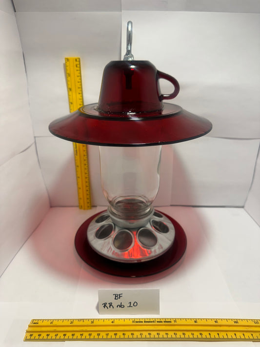 Birdfeeder Red w/no bottom 10