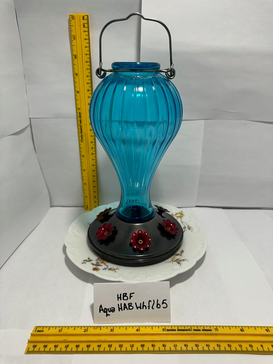 Hummingbird Feeder Aqua HotAirBalloon w/clear bottom 5 & 6