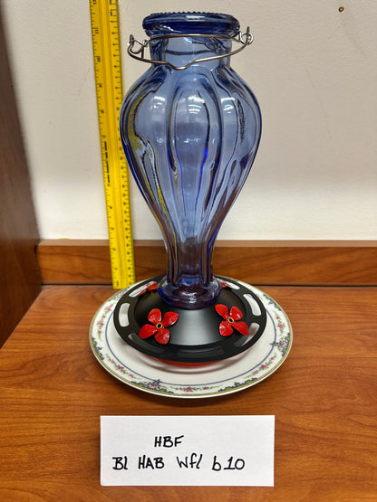 Hummingbird Feeder Blue HotAirBalloon w/clear bottom 8 & 9 & 10 & 11