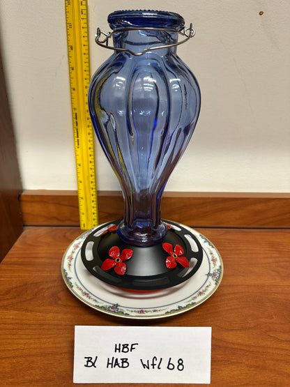 Hummingbird Feeder Blue HotAirBalloon w/clear bottom 8 & 9 & 10 & 11