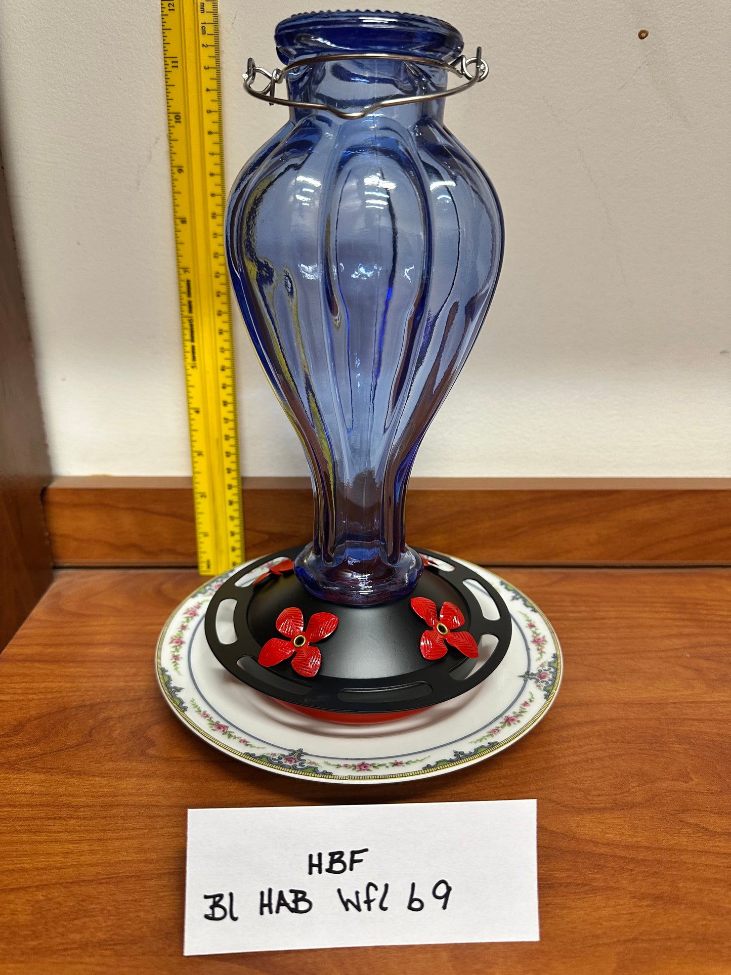 Hummingbird Feeder Blue HotAirBalloon w/clear bottom 8 & 9 & 10 & 11