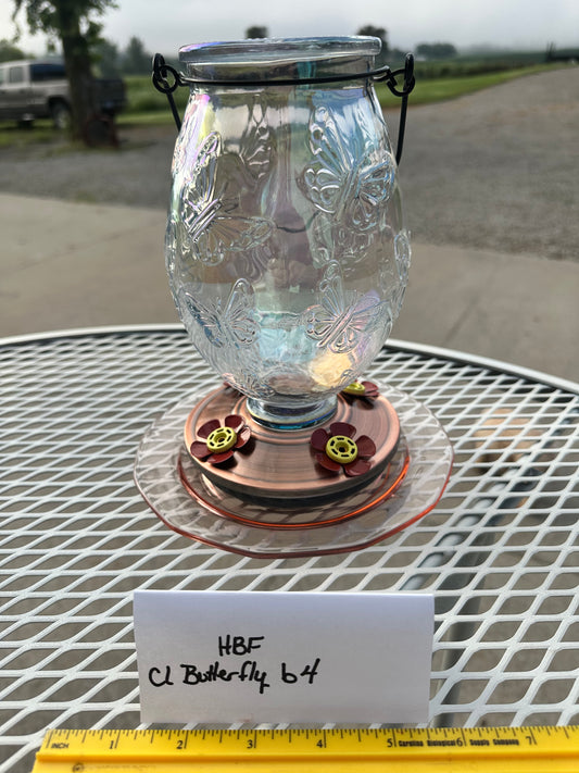 Hummingbird Feeder Clear Butterfly bottom 3 & 4