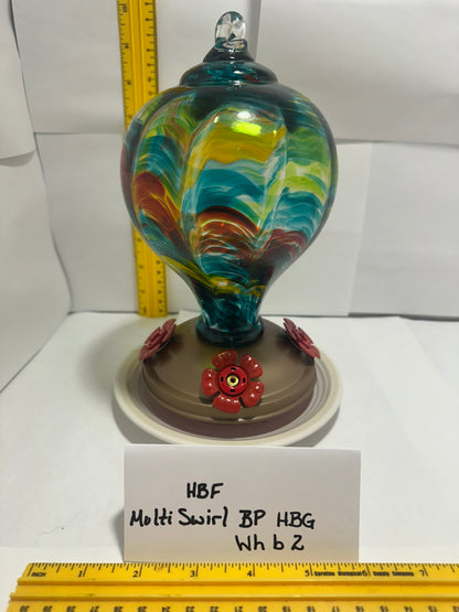 Hummingbird Feeder Multi Swirl BP HBG Wh Bottom 1 & 2