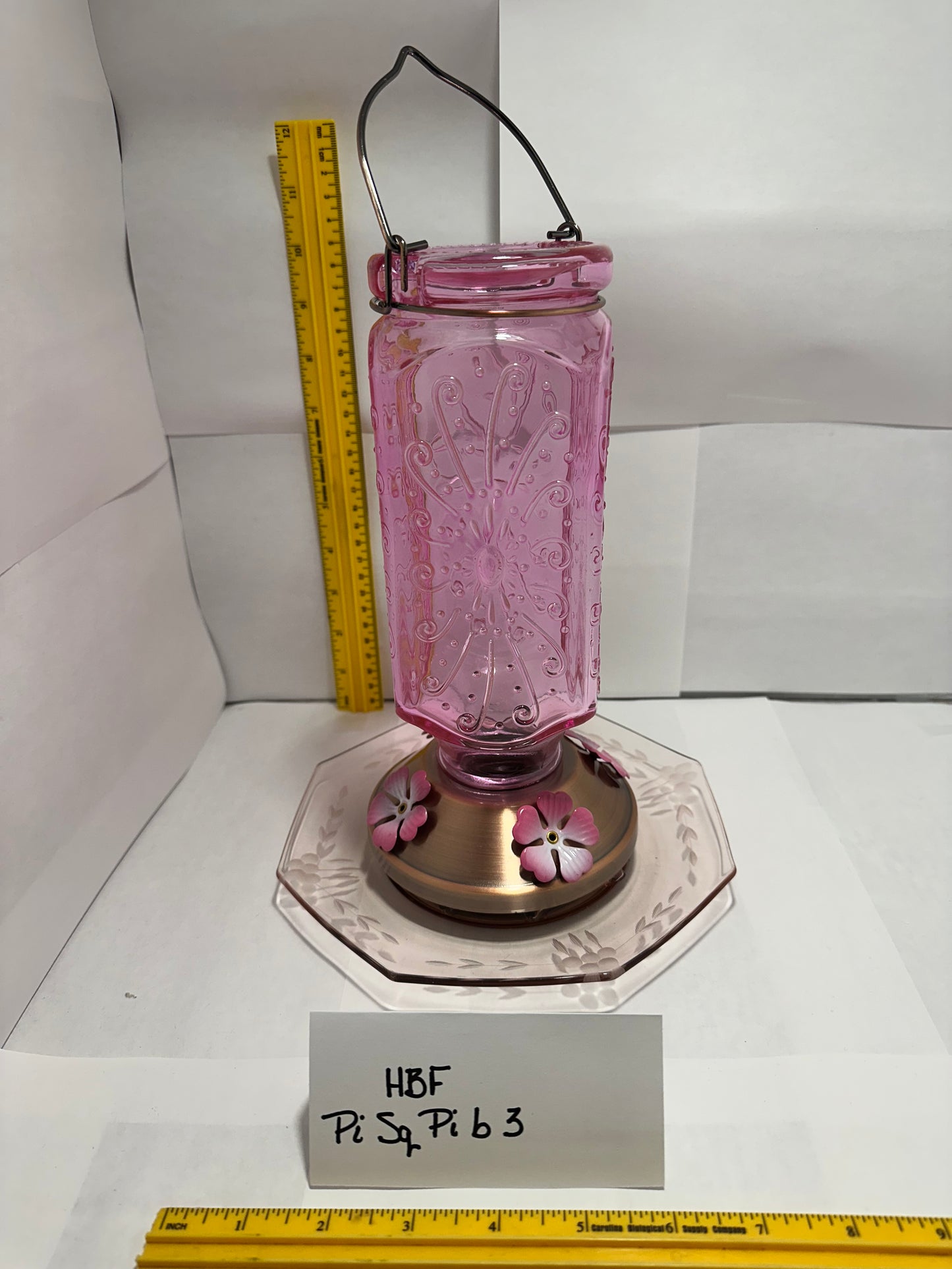 Hummingbird Feeder Pink Square Pink Bottom 3
