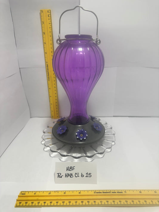 Hummingbird Feeder Purple HotAirBalloon w/clear b 15 & 16