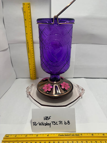Hummingbird Feeder Purple Whiskey Pink bottom 7 & 8 & 9 & 10