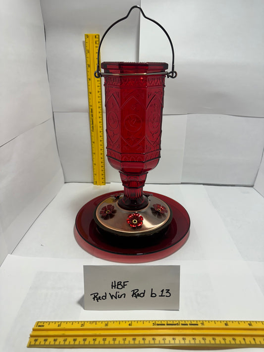 Hummingbird Feeder Red Window Red bottom 13 & 14 & 15 & 16