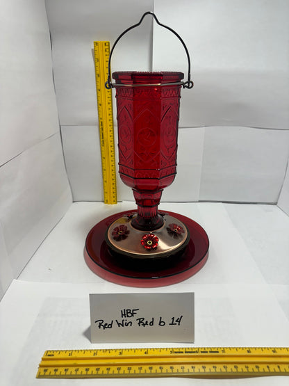 Hummingbird Feeder Red Window Red bottom 13 & 14 & 15 & 16