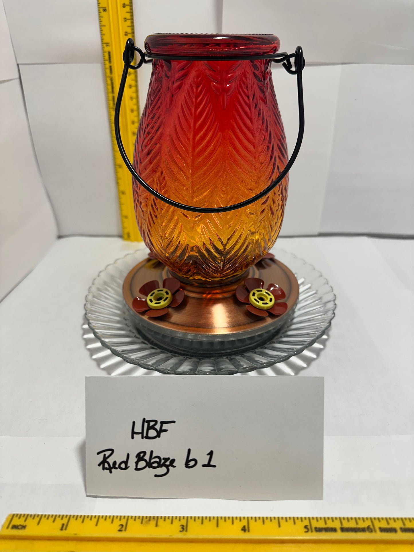 Hummingbird Feeder Red Blaze b 1 & 2