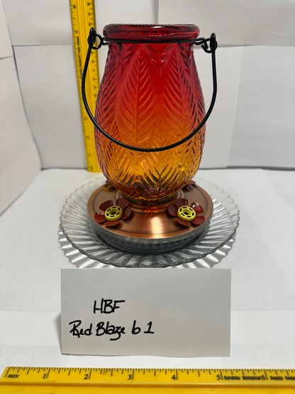 Hummingbird Feeder Red Blaze b 1 & 2
