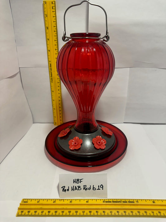 Hummingbird Feeder Red HotAirBalloon w/red bottom 19