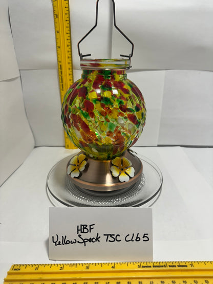 Hummingbird Feeder Yellow Speck TSC Clear Bottom 5 & 6 & 7 & 8