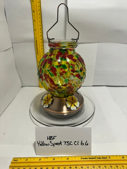 Hummingbird Feeder Yellow Speck TSC Clear Bottom 5 & 6 & 7 & 8