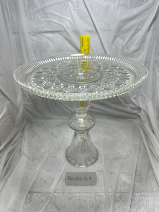 Pedestal Cakestand 10in Clear 7